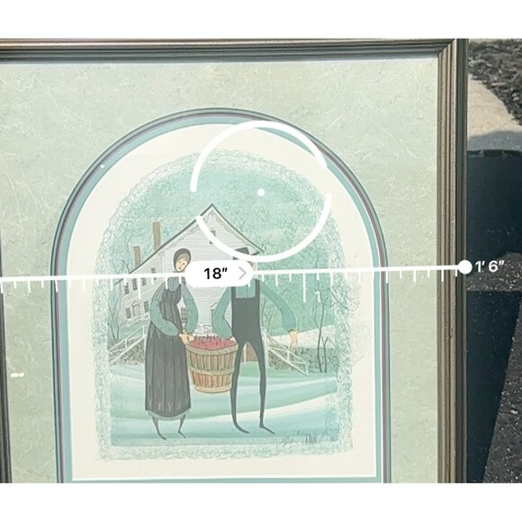 VTG 1988 P. Buckley Moss Bountiful Harvest Framed18x20 Signed Limited Edition - Picture 4 of 8